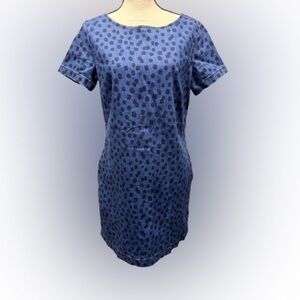 Biden Freya Polka Dot Denim Dress Size 10